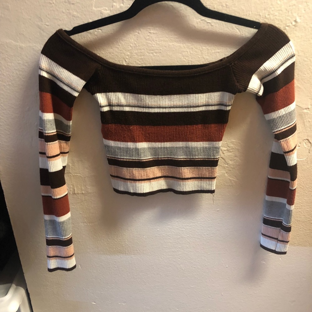 FASHION NOVA CROPPED OFF THE SHOULDER TOP